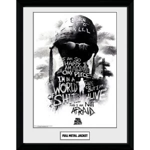 Full Metal Jacket I Am Not Afraid Framed Collector Print