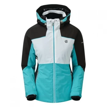 Dare2B Flourish Waterproof Ski Jacket - Azure/White