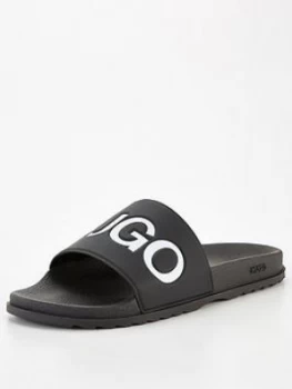 Hugo Boss Match Slides Black Size 8 Men