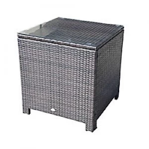 Outsunny Rattan Side Table 01-0723 Brown