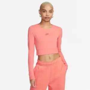 Nike Nsw Ls Crop Top Dnc - Pink