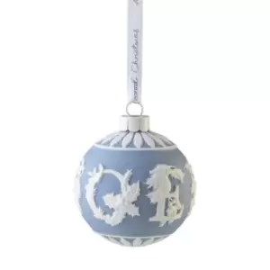 Wedgwood Christmas Noel Bauble Ornament - Blue