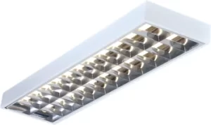 KnightsBridge IP20 2x36W 4ft T8 Surface Mounted Fluorescent Fitting