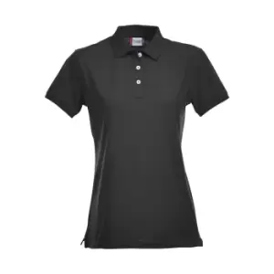 Clique Womens/Ladies Premium Stretch Polo Shirt (XL) (Black)