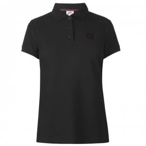 Lonsdale Lion Polo Shirt Ladies - Black