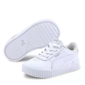 Puma Carina Infant Trainers - White/White, Size 6