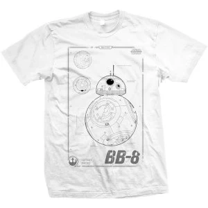 Star Wars - Episode VII BB-8 Tech Unisex XX-Large T-Shirt - White