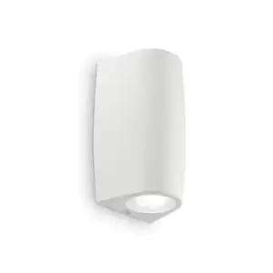 Keope LED 1 Light Outdoor Small Wall Light White IP55, GU10