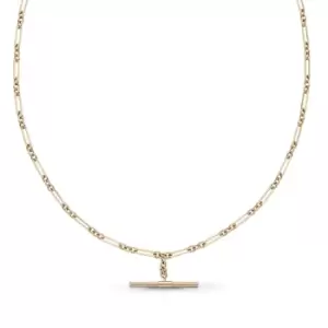 JG Signature 9ct Gold T-Bar Chain Necklace