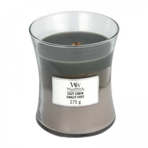 WoodWick Trilogy Cozy Cabin Medium Jar Candle 275g