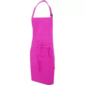 Dennys Multicoloured Bib Apron 28x36ins (Pack of 2) (One Size) (Hot Pink) - Hot Pink