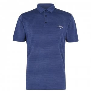 Callaway Herringbone Golf Polo Shirt Mens - Peacoat