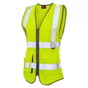 Lynmouth ISO 20471 CL 1 Superior Womens Waistcoat Hi-vis YellowSmall