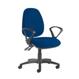 Dams MTO Jota High Back Operator Chair with Fixed Arms - Blue