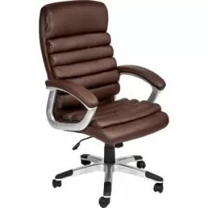 Office chair Paul - desk chair, computer chair, ergonomic chair - brown - brown