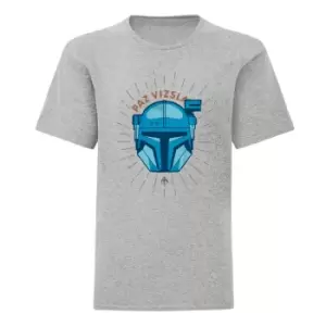 Star Wars: The Mandalorian Boys Paz Vizsla T-Shirt (7-8 Years) (Heather Grey)