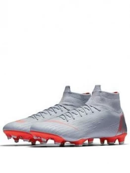 Nike Mens Mercurial Superfly 6 Pro Firm Ground Football Boot Wolf Grey Size 8 Men