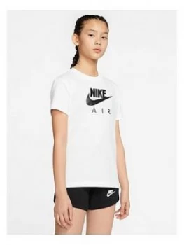 Nike Girls Air Oversized T-Shirt - White, Size 13-15 Years, XL, Women