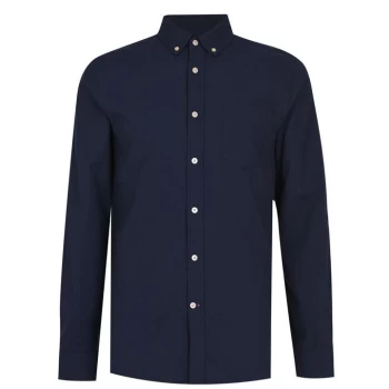 Howick Oxford Slim Fit Shirt - Navy