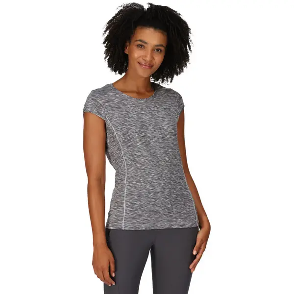 Regatta Womens Hyperdimension II Quick Drying T Shirt 10 - Bust 34' (86cm) Seal Grey RWT249-038-10