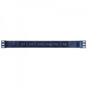 Hypertec 808904-HY power distribution unit (PDU) 1U Black 6 AC outlet(s)