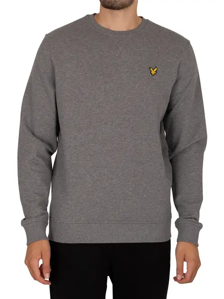 Lyle & Scott Logo Sweatshirt Mid Grey Marl S