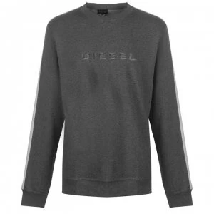 Diesel Stripe Willy Sweatshirt - Char Grey 96X