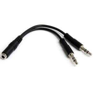 StarTech 3.5mm 4 Position to 2x 3 Position 3.5mm Headset Splitter Adapter FM