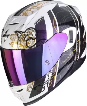 Scorpion EXO-520 Air Fasta Helmet, grey-white, Size 2XS for Women, grey-white, Size 2XS for Women