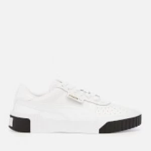 Puma Womens Cali Trainers - Puma White/Puma Black - UK 3 - White