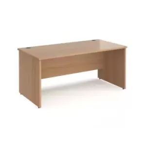 Office Desk Rectangular Desk 1600mm Panel End Leg Beech Tops 800mm Depth Maestro 25