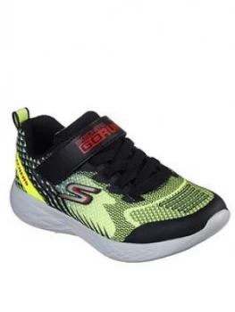 Skechers Boys Go Run 600 Trainers - Yellow/Black, Yellow/Black, Size 1.5 Older