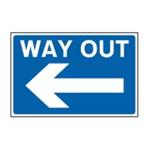 Way Out Arrow Left - RPVC (600 x 450mm)