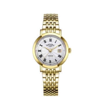 Rotary LB05423-01 Womens Windsor Gold Tone Bracelet Wristw Colour - Silver