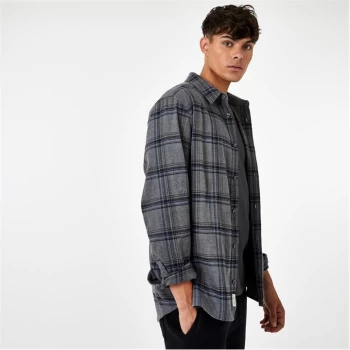 Jack Wills Flannel Check Shirt - Charcoal Check