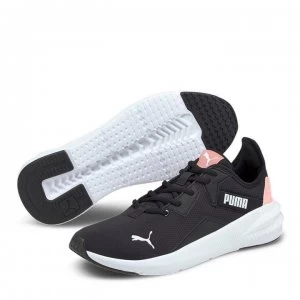 Puma Platinum Womens Trainers - BLACK/PEACH