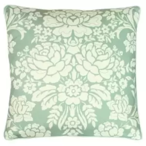 Paoletti Melrose Floral Cushion Cover (One Size) (Sage) - Sage