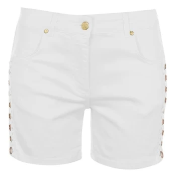 Biba Eyelet Crochet Shorts - White