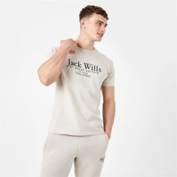 Jack Wills Carnaby Logo T-Shirt - Stone