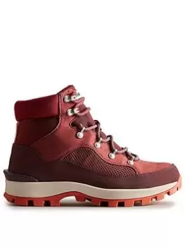 Hunter Explorer Ankle Boot, Burgundy, Size 5, Women