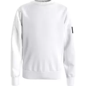 Calvin Klein Jeans Badge Sweatshirt Junior Boys - White