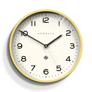 Newgate Echo Number Three Wall Clock, Cheeky Yellow