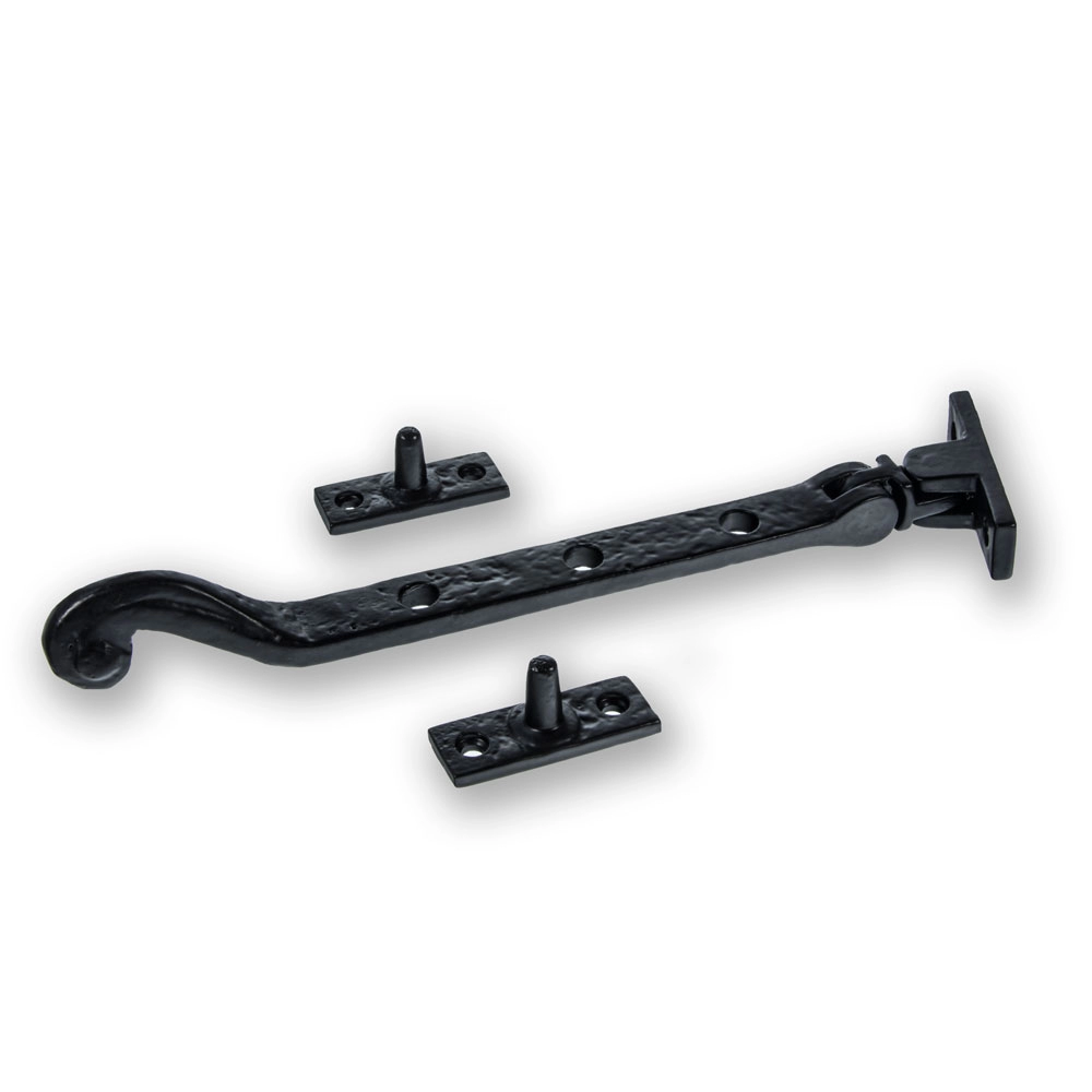 LocksOnline Black Antique Scroll Casement Window Stay