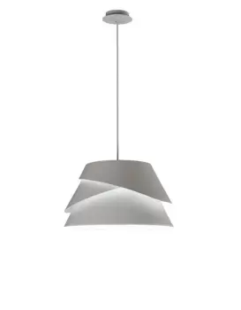 Alboran Dome Ceiling Pendant Medium 1x40W (No Inc), Alumimium, Iron