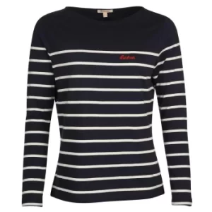 Barbour Womens Bradley Top Navy/Cloud 12