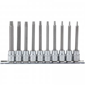 Draper 10 Piece 3/8" Drive Torx Socket Bit Set 3/8" 100mm