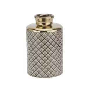 Seville Collection Grey Diamond Bottle Vase