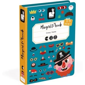 Janod Magneti'Book Crazy Faces Game - Boy Version