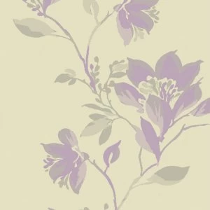 Asiatic Focus Rug - 80 x 150cm - Mauve Floral