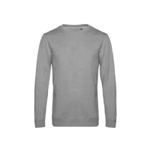 B&C Mens Set In Sweatshirt (3XL) (Heather Grey)